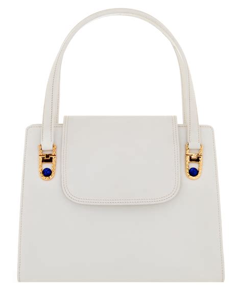 gucci bag white|vintage white Gucci handbag.